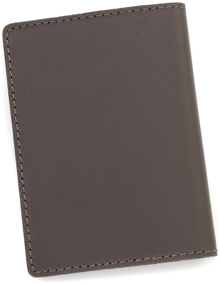 Обложка кожаная для автодокументов темно коричневого цвета Leather Collection 102804 modnotak фото №6