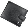 Мужское портмоне из натуральной кожи флотар с фиксацией на хлястик с кнопкой H-Leather Accessories (21544) - 1