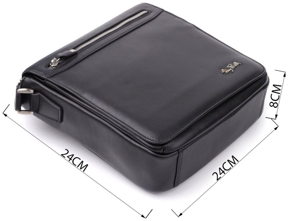 Мужская кожаная наплечная сумка-барсетка с дополнительной ручкой для ношения в руке Tony Perotti Италия 103304 фото №3 Мужская кожаная наплечная сумка-барсетка с дополнительной ручкой для ношения в руке Tony Perotti Италия 103304 modnotak фото №3