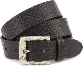 Стильный ремень с дизайнерской винтажной пряжкой из итальянской кожи буйвола Gherardini 40573-GH.BL.BUFF