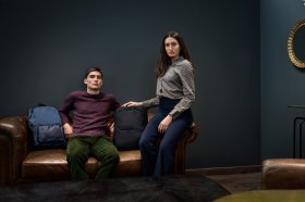 Сучасний рюкзак із міцного нейлону з відділенням для ноутбука до 15" Tucano Lunar синього кольору 103504