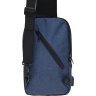 Мужская вертикальная сумка-слинг синего цвета из полиэстера Remoid (21944) - 2