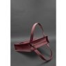 Кожаная женская сумка шоппер бордового цвета на молниевой застежке BlankNote Бэтси (12822) - 5