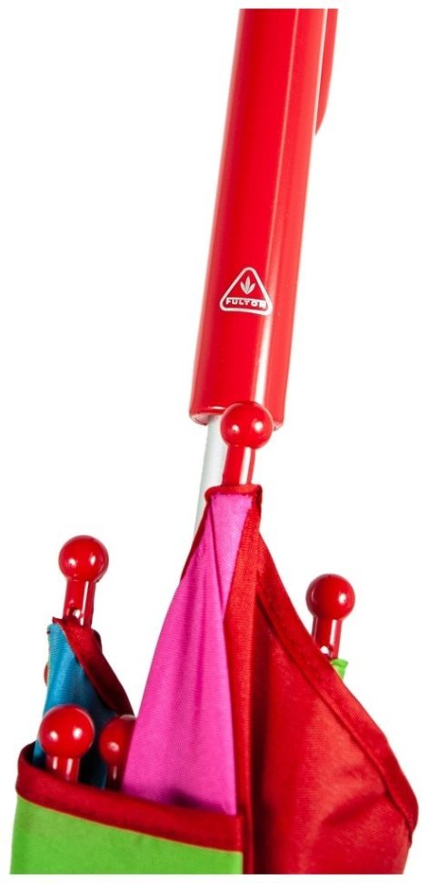 Детский зонт-трость Fulton Heart Junior Rainbow Heart (механика, 16 спиц, защита UPF 50+, мультиколор, Великобритания) 94204 modnotak фото №6