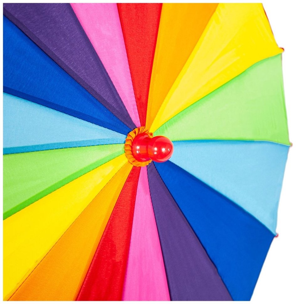 Детский зонт-трость Fulton Heart Junior Rainbow Heart (механика, 16 спиц, защита UPF 50+, мультиколор, Великобритания) 94204 modnotak фото №9