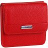 Компактный кожаный женский кошелек красного цвета с монетницей KARYA (2417174) - 1