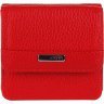 Компактный кожаный женский кошелек красного цвета с монетницей KARYA (2417174) - 2