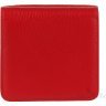 Компактний шкіряний жіночий гаманець червоного кольору з монетницею KARYA (2417174) - 3