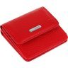 Компактний шкіряний жіночий гаманець червоного кольору з монетницею KARYA (2417174) - 4