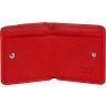 Компактний шкіряний жіночий гаманець червоного кольору з монетницею KARYA (2417174) - 6