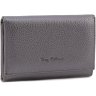 Темно-сірий класичний гаманець з фактурної шкіри Tony Bellucci (10751) - 1