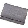 Темно-сірий класичний гаманець з фактурної шкіри Tony Bellucci (10751) - 3