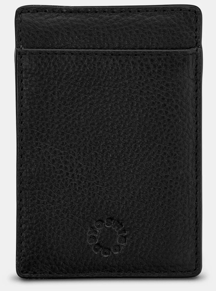 Кардхолдер из натуральной кожи черного цвета Yoshi Compact (Великобритания) 94404 modnotak фото №1