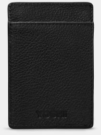 Кардхолдер із натуральної шкіри чорного кольору Yoshi Compact (Великобританія) 94404