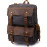 Сірий рюкзак з текстилю для подорожей на блискавки Vintage (20108) - 1