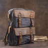 Серый рюкзак из текстиля для путешествий на молнии Vintage (20108) - 8