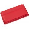 Женский кошелек красного цвета из натуральной кожи под много купюр ST Leather (19101) - 4