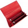 Женский кошелек красного цвета из натуральной кожи под много купюр ST Leather (19101) - 2