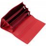 Женский кошелек красного цвета из натуральной кожи под много купюр ST Leather (19101) - 6