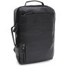 Вместительный городской мужской рюкзак из кожзама в черном цвете Monsen 64904 - 1