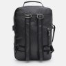 Вместительный городской мужской рюкзак из кожзама в черном цвете Monsen 64904 - 3