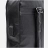 Вместительный городской мужской рюкзак из кожзама в черном цвете Monsen 64904 - 5
