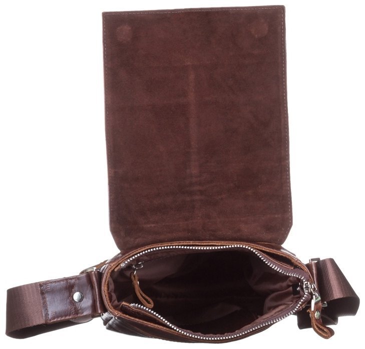 Класична чоловіча сумка планшет із натуральної шкіри коричневого кольору SHVIGEL 95004 фото №3 Класична чоловіча сумка планшет із натуральної шкіри коричневого кольору SHVIGEL 95004 modnotak фото №3