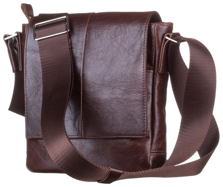 Класична чоловіча сумка планшет із натуральної шкіри коричневого кольору SHVIGEL 95004 фото №4 Класична чоловіча сумка планшет із натуральної шкіри коричневого кольору SHVIGEL 95004 modnotak фото №4