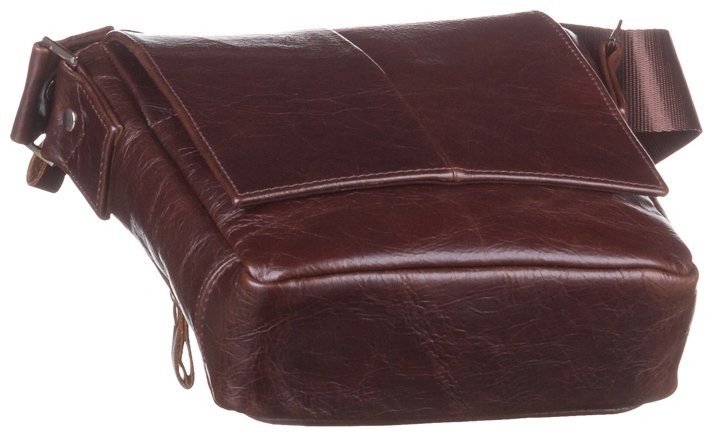 Класична чоловіча сумка планшет із натуральної шкіри коричневого кольору SHVIGEL 95004 фото №5 Класична чоловіча сумка планшет із натуральної шкіри коричневого кольору SHVIGEL 95004 modnotak фото №5