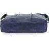 Стильная синяя сумка из матовой кожи Crazy Horse  VATTO (11646) - 3