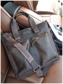 Чоловіча шкіряна сумка коричневого кольору VATTO (11746)