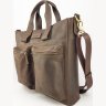 Мужская кожаная сумка коричневого цвета VATTO (11746) - 3