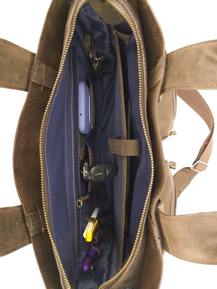 Чоловіча шкіряна сумка коричневого кольору VATTO (11746)