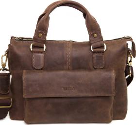 Шкіряна чоловіча сумка вантажного стилю VATTO (11945)