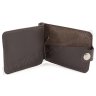 Коричневый зажим для купюр и карточек на кнопке ST Leather (18576) - 3