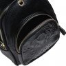 Женский кожаный рюкзак среднего размера в черном цвете Keizer (19335) - 5