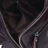 Мужская небольшая сумка-барсетка из коричневой кожи флотар Keizer (21353) - 8
