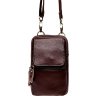Маленька чоловіча шкіряна сумка через плече коричневого кольору Keizer (21398) - 2