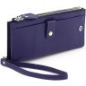 Темно-синій жіночий гаманець із натуральної шкіри з фіксацією на кнопки ST Leather 1767404 - 1