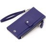 Темно-синий женский кошелек из натуральной кожи с фиксацией на кнопки ST Leather 1767404 - 3
