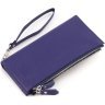 Темно-синий женский кошелек из натуральной кожи с фиксацией на кнопки ST Leather 1767404 - 4
