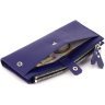 Темно-синій жіночий гаманець із натуральної шкіри з фіксацією на кнопки ST Leather 1767404 - 6