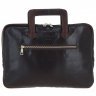 Деловая кожаная сумка для ноутбука до 13" с ручками для носки Ashwood PL45 Brown 97804 темно-коричневого цвета фото №1 Деловая кожаная сумка для ноутбука до 13" с ручками для носки Ashwood PL45 Brown 97804 темно-коричневого цвета modnotak фото - 1