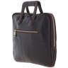 Деловая кожаная сумка для ноутбука до 13" с ручками для носки Ashwood PL45 Brown 97804 темно-коричневого цвета фото №3 Деловая кожаная сумка для ноутбука до 13" с ручками для носки Ashwood PL45 Brown 97804 темно-коричневого цвета modnotak фото - 3