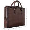 Деловая кожаная мужская сумка с плечевым ремнем для ноутбука до 13"  Visconti AT50 Carl коричневого цвета 108004 modnotak фото - 2