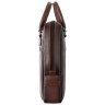 Деловая кожаная мужская сумка с плечевым ремнем для ноутбука до 13"  Visconti AT50 Carl коричневого цвета 108004 modnotak фото - 3