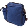 Мужская текстильная сумка-планшет синего цвета с чехлом для воды Vintage 2422211 - 2
