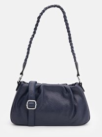 Жіноча сумка крос-боді з натуральної шкіри Borsa Leather 88704 Синя