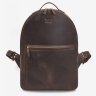 Вінтажний міський рюкзак із натуральної шкіри темно-коричневого кольору BlankNote Groove L 79004 - 1