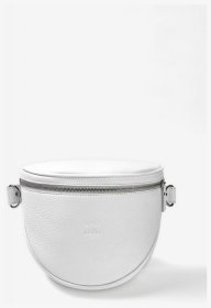 Біла жіноча сумка-бананка із фактурної шкіри високої якості BlankNote Vacation 79104